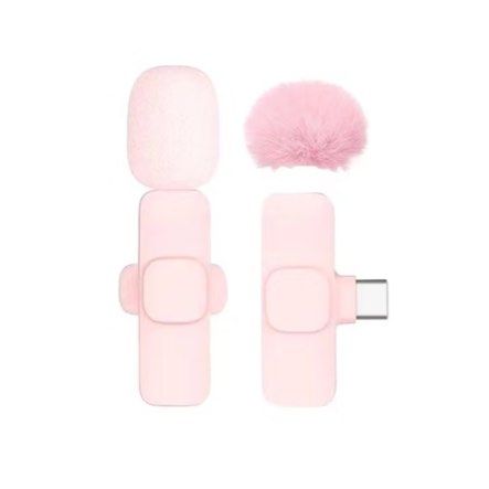 Pink Wireless Lavalier Microphone for phone 65076306534785110