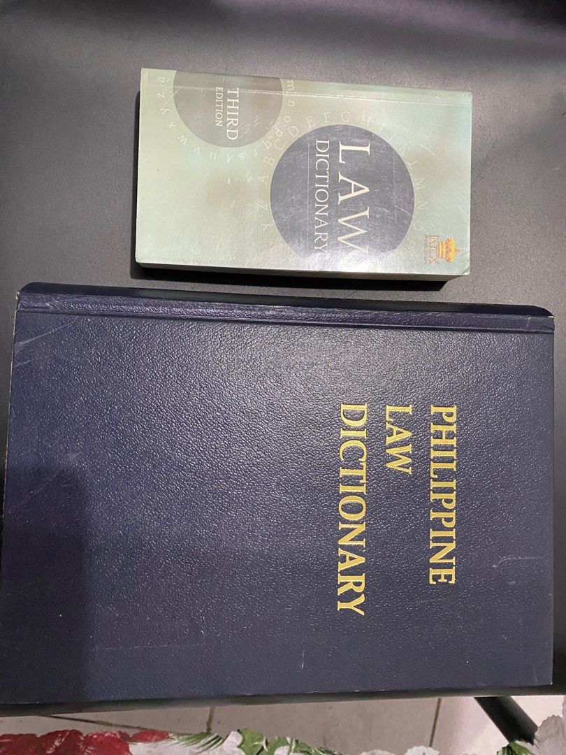 Philippine Law Dictionary Hardbound (Category: Textbooks) located in Mandaluyong City. Submitted by jd2022 (Listing ID 1415623399, Image 1). Description: 1 Hardbound Philippine Law Dictionary, precise explanation, 2 inches thick 1 Softbound Philippine Law Dictionary, 1 inch thick 0917 639 2999 Both almost brand new condition. .