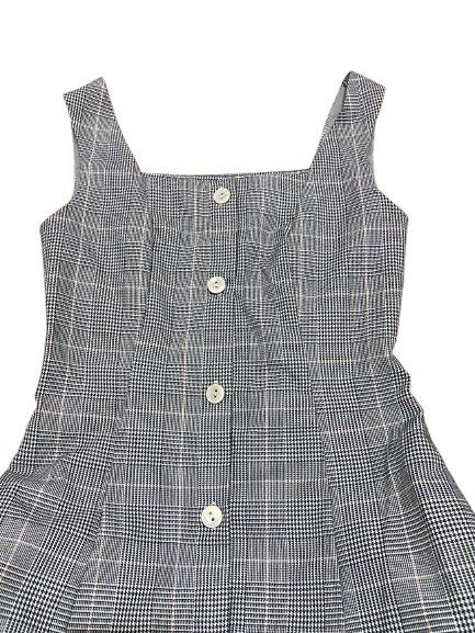 Plaid Button-Down Dress (Category: Dresses) located in Caloocan City. Submitted by zozoclutts (Listing ID 1415543184, Image 2). Description: - Plaid pattern - Square neckline - Button-down front - A-line silhouette - Thick straps - Heavyweight fabric - Tagged "the same".