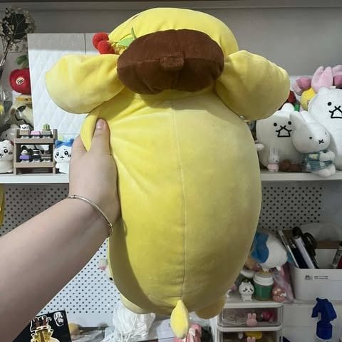 Pompompurin Mallow Plush Toy (Category: Plushies & Soft Toys) located in Bocaue. Submitted by ekaaam (Listing ID 1415587374, Image 2). Description: WYSIWYG Please manage your expectations as this is already 2nd hand Color may vary due to lighting Kindly ask for more photos or send a message if you have any queries Note: (Need wash).