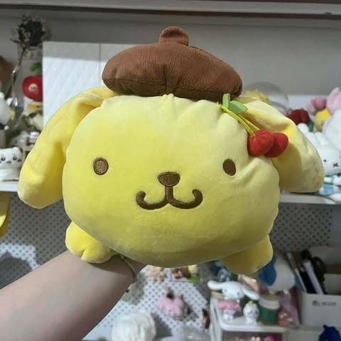 Pompompurin Mallow Plush Toy (Category: Plushies & Soft Toys) located in Bocaue. Submitted by ekaaam (Listing ID 1415587374, Image 1). Description: WYSIWYG Please manage your expectations as this is already 2nd hand Color may vary due to lighting Kindly ask for more photos or send a message if you have any queries Note: (Need wash).
