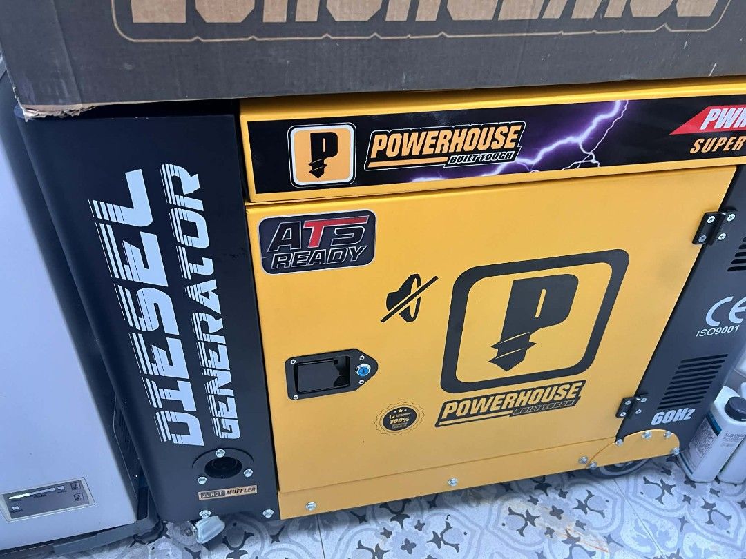 POWERHOUSE SUPER SILENT TYPE DIESEL GENERATOR 10.5KW (Category: Looking For) located in Caloocan City. Submitted by paowersprinting (Listing ID 1415580232, Image 1). Description: RUSH SALE! 105k (nego for sure buyer) Brand new generator for sale ⚡ Never been used. Bought for ₱134,000. Selling only to declutter — no issues at all. Sayang kung nakatambak lang. ✔️Perfect for backup power at home or business. PM me for inquiries. 📩 Description Power