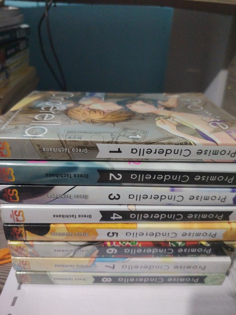Promise Cinderella vol. 1 to 8 (Category: Comics & Manga) located in Iloilo. Submitted by bhogz23 (Listing ID 1415585423, Image 1). Description: Selling my Promise Cinderella manga in very good condition. Perfect for collectors and manga lovers who enjoy romance, drama, and slice-of-life stories. This series is known for its emotional storytelling and beautiful artwork — great addition to any manga collection ✨ Original manga Good condition No mi