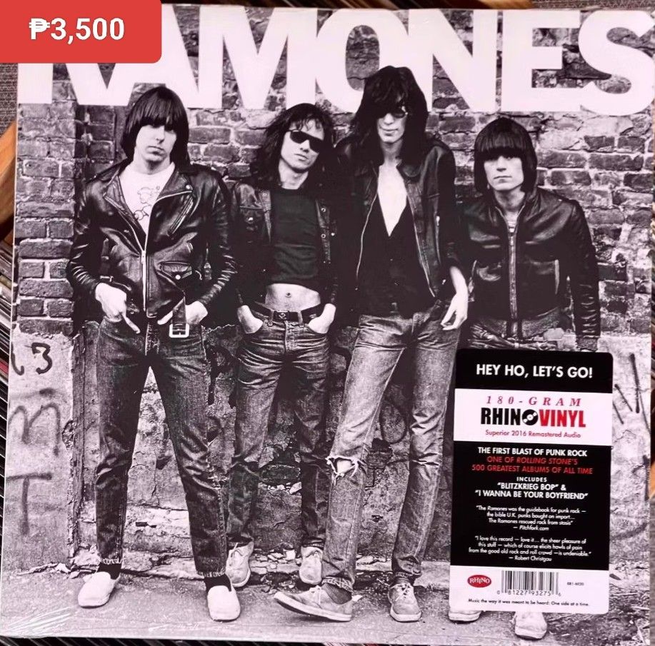 Ramones Ramones vinyl (Category: Vinyls) located in Manila. Submitted by ramonrobin.cruz (Listing ID 1415498440, Image 1). Description: Ramones Ramones vinyl Brand New sealed.