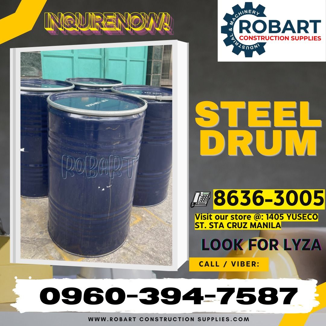 Steel Oil Drum Open Top (Category: Looking For) located in Manila. Submitted by lyssarobart19xx (Listing ID 1415528115, Image 1). Description: Steel Oil Drum Open Top Size: 200liters Color: Blue 𝑹𝑶𝑩𝑨𝑹𝑻 𝑪𝑶𝑵𝑺𝑻𝑹𝑼𝑪𝑻𝑰𝑶𝑵 𝑺𝑼𝑷𝑷𝑳𝑰𝑬𝑺 𝒪𝒻𝒻𝒾𝒸𝑒 𝒜𝒹𝒹𝓇𝑒𝓈𝓈: 𝟣𝟦𝟢𝟧 𝒴𝓊𝓈𝑒𝒸𝑜 𝒮𝓉. 𝒮𝓉𝒶 𝒞𝓇𝓊𝓏 𝑀𝒶𝓃𝒾𝓁𝒶 ꜱᴇɴᴅ ᴜꜱ ᴍᴇꜱꜱᴀɢᴇ ꜰᴏʀ ɪɴQᴜɪʀɪᴇꜱ ‼️ ‼️ ɢʟᴏʙᴇ: (0966-827-7091) ꜱᴍʀᴛ - (0960-394-7587) ᴠɪʙʀ - (0960-394-7587) ʟᴀɴᴅʟɪɴᴇ:
