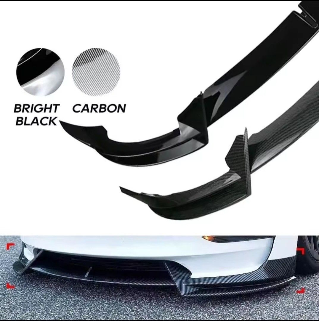 Tesla Model Y Front Bumper Lip, Car Accessories, Accessories on Carousell