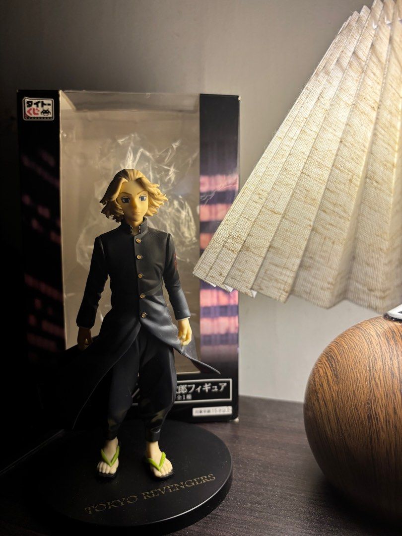 Tokyo Revengers Mikey Figure (Category: Figurines & Statues) located in Manila. Submitted by monzm (Listing ID 1415601515, Image 1). Description: - Tokyo Revengers Mikey figure - Includes original box - Features Mikey in his signature black outfit and sandals - Posed on a black base with the Tokyo Revengers logo - Well-detailed figure MOP: Gcash (payment first) MOD: Lalamove (recipient will shoulder the delivery fee), can also do meet ups around 
