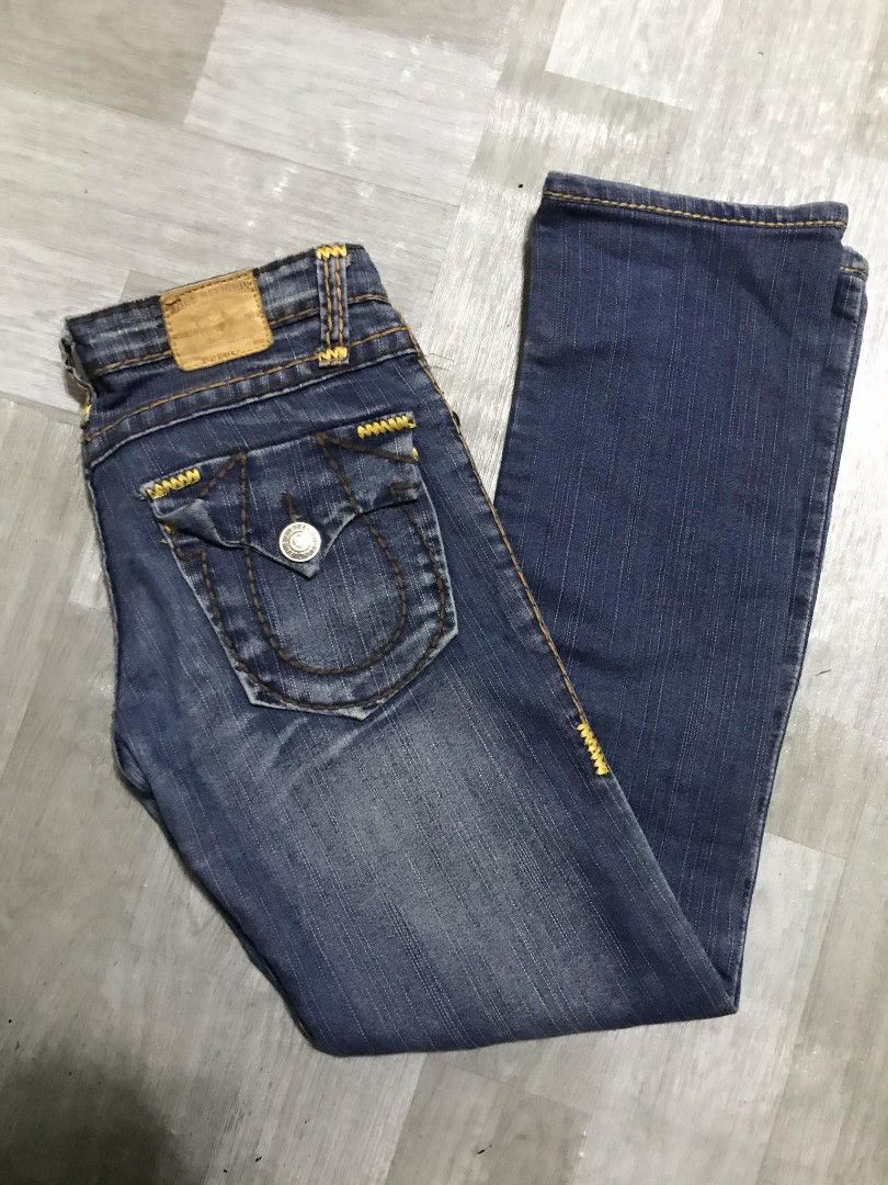 True Religion Jeans - Size 27 (Category: Jeans) located in Paranaque City. Submitted by jayson193 (Listing ID 1415484705, Image 1). Description: - Authentic True Religion jeans - Size 27 - Classic dark wash - Signature stitching - Button-closure back pocket - Made in the USA - Stylish and comfortable.