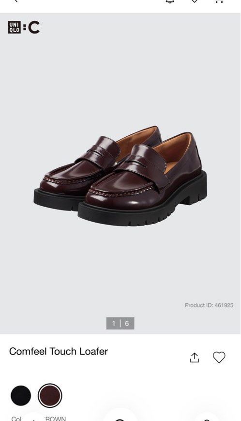 Uniqlo C Loafers Size 5.5 (Category: Loafers) located in Makati City. Submitted by shopbb (Listing ID 1415548192, Image 3). Description: SRP: PHP 2490 Barely used Size US 5.5 / 22.5cm Usual size is 23cm, but sized down since the loafers are quite wide.