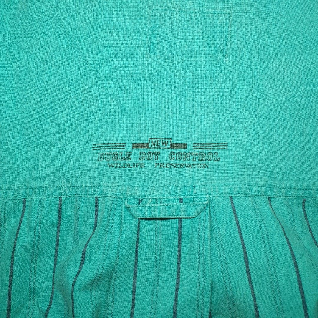 Vintage 90's Bugle Boy striped longsleeve (Category: Coats, Jackets and Outerwear) located in Bagabag. Submitted by adg.thriftstuff (Listing ID 1415608066, Image 3). Description: -can fit Large to XL body frame.