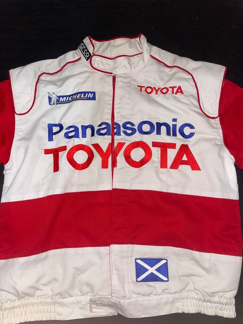 Vintage Toyota Panasonic Racing Jacket (Category: Coats, Jackets and Outerwear) located in Caloocan City. Submitted by quicktree-703b66 (Listing ID 1415474549, Image 1). Description: VINTAGE TOYOTA PANASONIC RACING JACKET (RARE) issue:sira zipper yun lang isang beses lang nagamit sobrang rare neto and pang nascar talaga tong jacket na to Pasig Loc 7000.