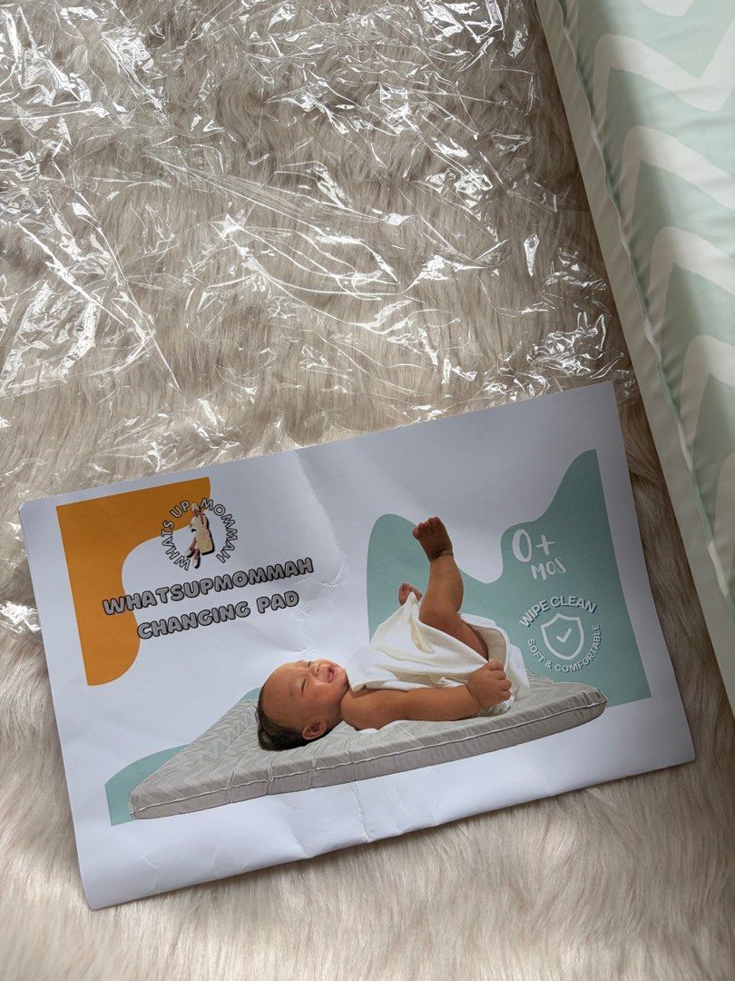 WhatsUpMommah Changing Pad (Category: Changing Mats & Accessories) located in Cebu City. Submitted by happyheartcebu (Listing ID 1415453919, Image 2). Description: ALWAYS SOLD OUT! Very easy to clean Soft for baby Very useful! Bought at 1560.