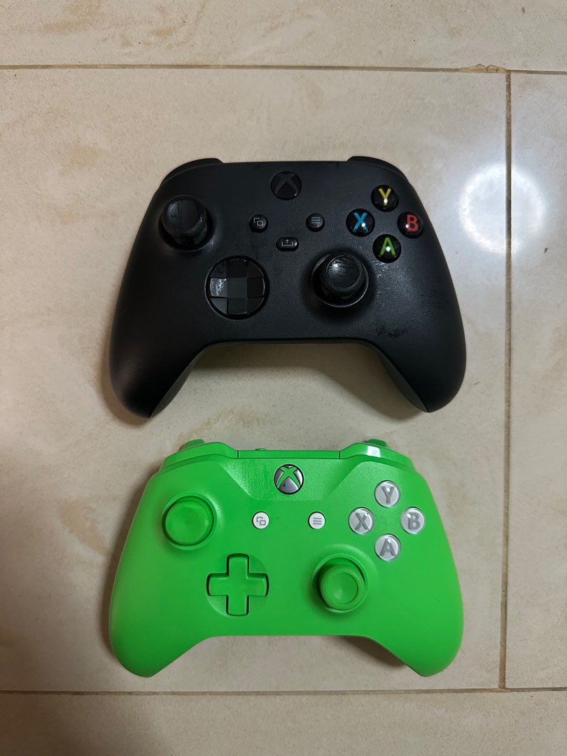 Xbox Series One Controller - Black & Green, Video Gaming, Gaming ...