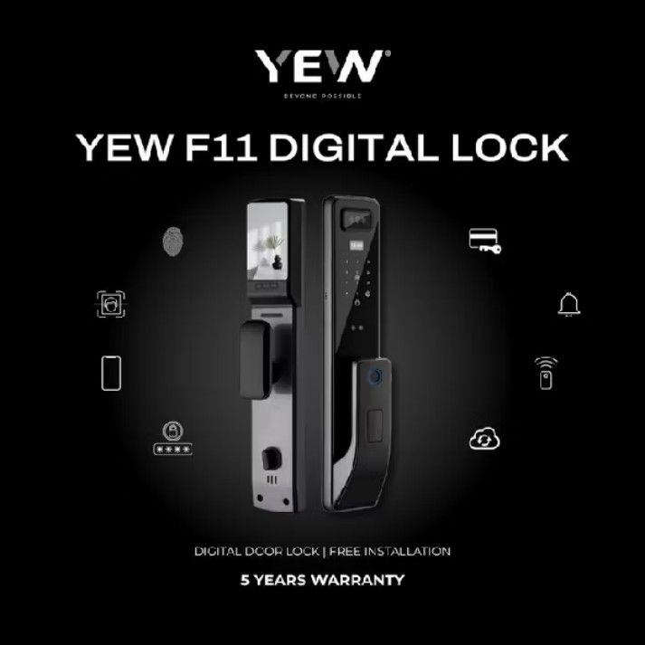 YEW F11 Digital Door Lock - Free Installation, Furniture & Home Living ...