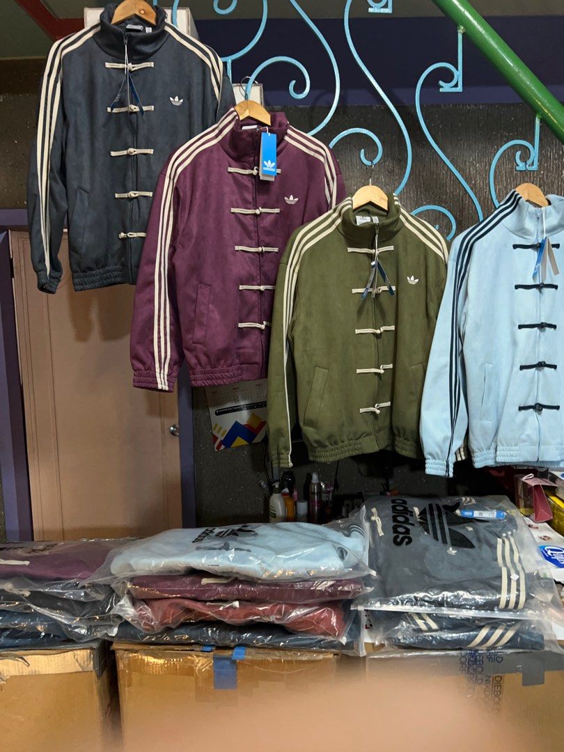 ADIDAS CHINESE NEW YEAR CNY JACKET (Category: Coats, Jackets and Outerwear) located in Taguig. Submitted by patrickbas46594 (Listing ID 1415812330, Image 3). Description: 𝐁𝐑𝐀𝐍𝐃𝐍𝐄𝐖 𝐖𝐈𝐓𝐇 𝐇𝐀𝐍𝐆𝐓𝐀𝐆 ‼️ Limited sizes available onhand 📌 PRE ORDER AVAILABLE FOR UNAVAILABLE SIZES/COLORS •| XS - 2XL| ✔️ Sizes onhand: S | M | L | XL •Sizes & price depends on the color of the jacket TAGUIG LOWER BICUTAN 📍 DM ME FOR MORE DETAILS 📩.