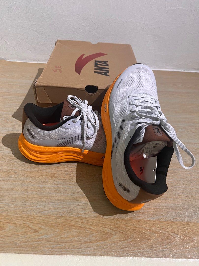 Anta PG7 (Category: Other Sports Equipment and Supplies) located in Ampang. Submitted by dayyanzafri (Listing ID 1415710621, Image 2). Description: Kasut baru.. pakai sekali je untuk try tapi size besar.. kasut memang selesa dan lembut.