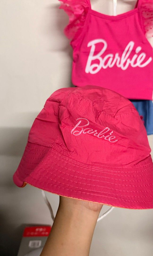 Barbie Outfit Set with Hat (Category: Babies & Kids Fashion) located in Manila. Submitted by aleicollection2 (Listing ID 1415814137, Image 2). Description: Barbie outfit set for kids! Includes pink top, denim skirt, and hat. Stylish and perfect for any occasion. Available sizes 👇🏻 18-24m✅ 2-3y✅ 3-4y✅ 4-5y✅ 6-7y✅ — ₱429 Made in vietnam.