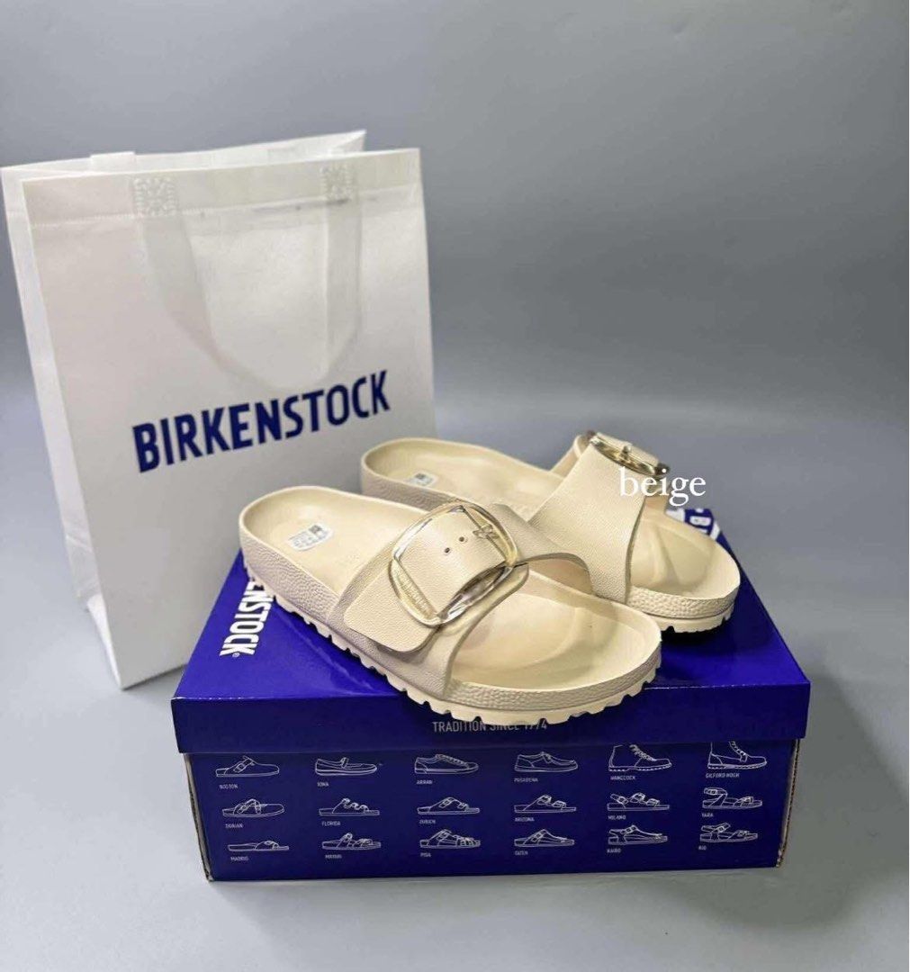 Birkenstock Madrid Big Buckle (Category: Flats & Sandals) located in Manila. Submitted by dahzzling (Listing ID 1415659940, Image 2). Description: PREORDER! PAYMENT FIRST POLICY! • Brand new | Sizes: 36-40 • Comes with box & eco bag • Authentic quality (embossed brand name) • can do same day delivery or J&T shipping (no rush for J&T) .