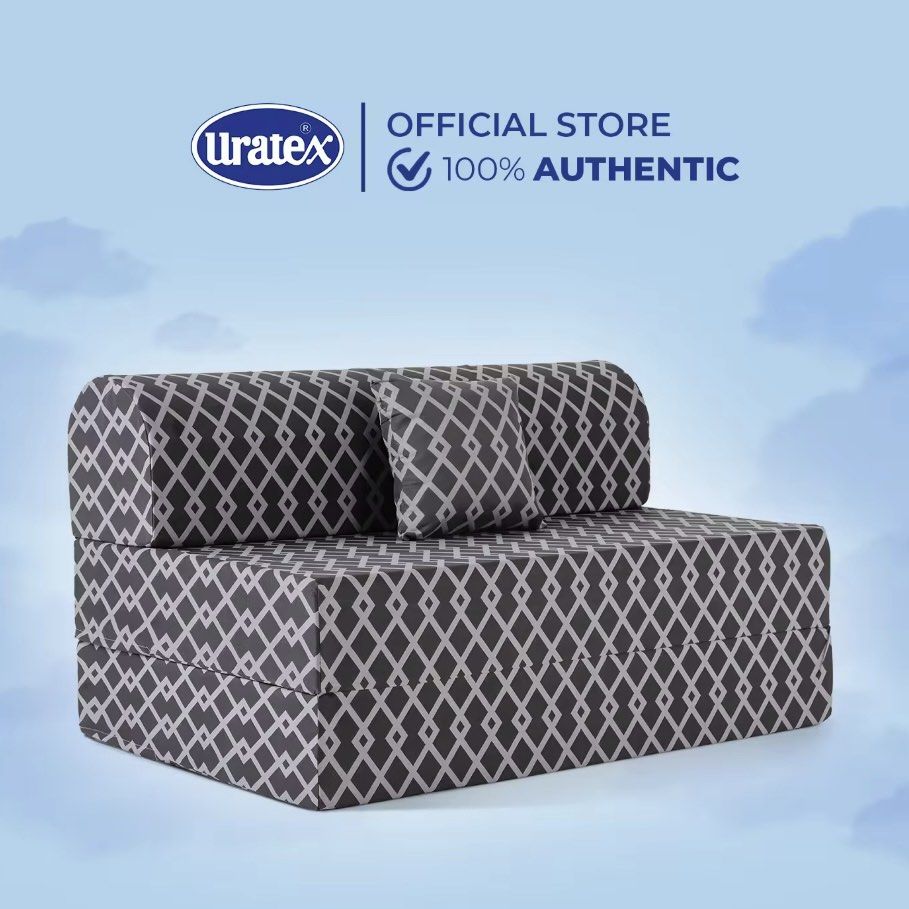 bundle: uratex queen sofa bed & topper (Category: Bed Frames & Mattresses) located in Antipolo. Submitted by bananadeclutter (Listing ID 1415704835, Image 1). Description: take both for ₱8,980 [1] comfort & joy sofa bed [1] back care mattress topper firm rfs: downsizing to a double.