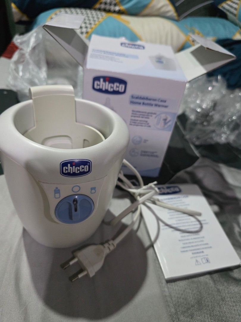 Chicco Home Bottle Warmer (Category: Breastfeeding & Bottle Feeding) located in Guinobatan. Submitted by mayrell128 (Listing ID 1415693364, Image 2). Description: - Heats milk and baby food in minutes. - Preserves milk properties. - Features a gradual warming function. - Compatible with most bottle sizes. - Includes power cord and user manual. -wellused but no issue. -free 2packs bm bags 30pcs each -rfs need funds for my son.