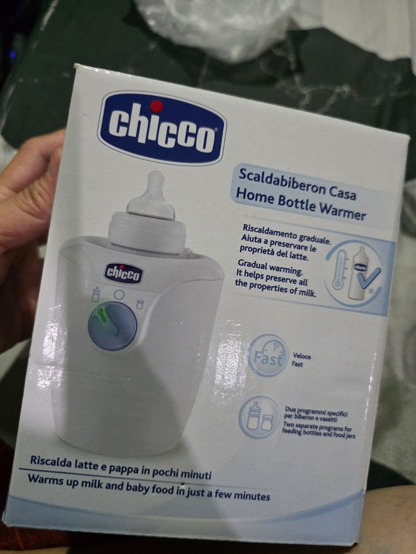 Chicco Home Bottle Warmer (Category: Breastfeeding & Bottle Feeding) located in Guinobatan. Submitted by mayrell128 (Listing ID 1415693364, Image 1). Description: - Heats milk and baby food in minutes. - Preserves milk properties. - Features a gradual warming function. - Compatible with most bottle sizes. - Includes power cord and user manual. -wellused but no issue. -free 2packs bm bags 30pcs each -rfs need funds for my son.