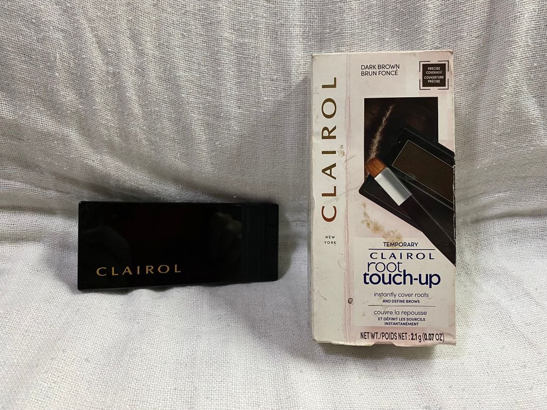 Clairol Root Touch Up / Eyeshadow / Eyebrow powder (Category: Makeup) located in Manila. Submitted by missberns (Listing ID 1415701771, Image 1). Description: Free with purchase(s) totaling P200 and above. - Temporary root touch up. - Instantly covers (hair) roots and defines brows..