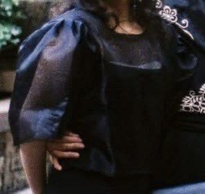 Classic Black Filipiniana (Category: Blouses) located in Manila. Submitted by clothesoft (Listing ID 1415726176, Image 2). Description: pearls at the back.