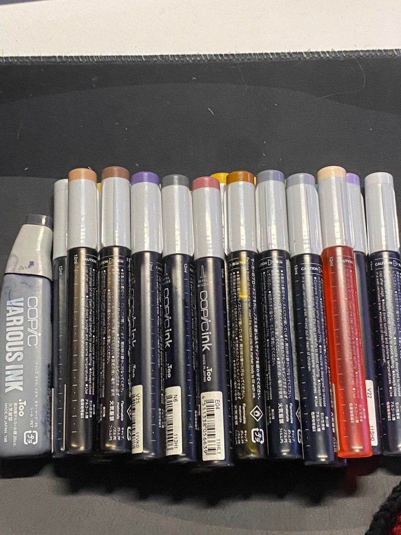 Copic Markers Ink Refills (Category: Craft Supplies & Tools) located in Baliuag. Submitted by akari.chu (Listing ID 1415739528, Image 2). Description: FS: Authentic Copic Ink Refills (Bundle Only) Selling 20 pcs original Copic ink refills (12ml) Used but still lots of ink left • Mostly around 70–80% full • A few around 65% Negotiable for sure buyer Sold as bundle only, need to sell everything Original price is around ₱280–₱300 per bottle, so good