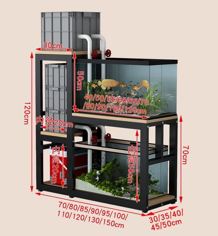 Custom Aquarium Setup with Stand, Pet Supplies, Homes & Other Pet ...