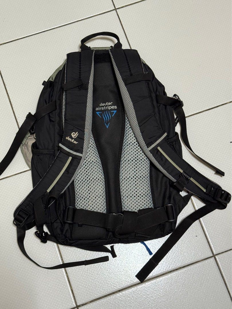 Deuter Cross Bike 18 Backpack (Category: Backpacks) located in Makati City. Submitted by dailysale_ph (Listing ID 1415772238, Image 3). Description: - Deuter Cross Bike 18 backpack - Color: Black and Gray - YKK zippers - Note: This is well used item. Please manage expectations. - Good for day hikes or biking - No return. No exchange..