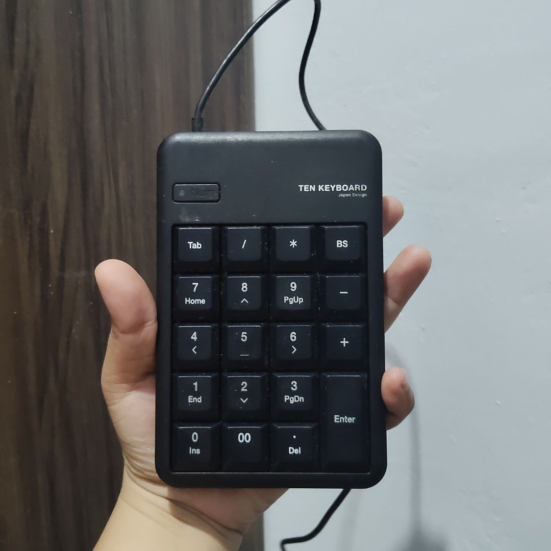 ELECOM USB Numeric Keypad (Category: Computer Keyboard) located in Catbalogan. Submitted by jpnsrpls (Listing ID 1415704042, Image 1). Description: ⌨️ ELECOM USB Numeric Keypad (Ten Keyboard) – Japan Surplus 🇯🇵 Japan design 🔢 Compact numeric keypad 🔌 USB plug & play 💻 Compatible with PC & laptop 🧼 Used, good condition (see photos) ✅ TESTED & WORKING 📩 PM for price & details | First come, first served.