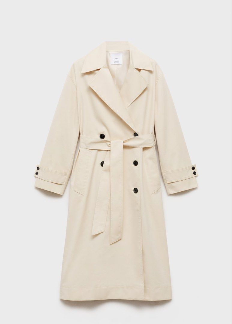 FOR RENT: Mango Long Oversized Double Breasted Trench Coat (Category: Coats, Jackets and Outerwear) located in Pasig City. Submitted by shopwithray (Listing ID 1415736088, Image 1). Description: ₱650 good for 5 days ₱100 charge extra day OVERSIZED - can fit up to size medium.