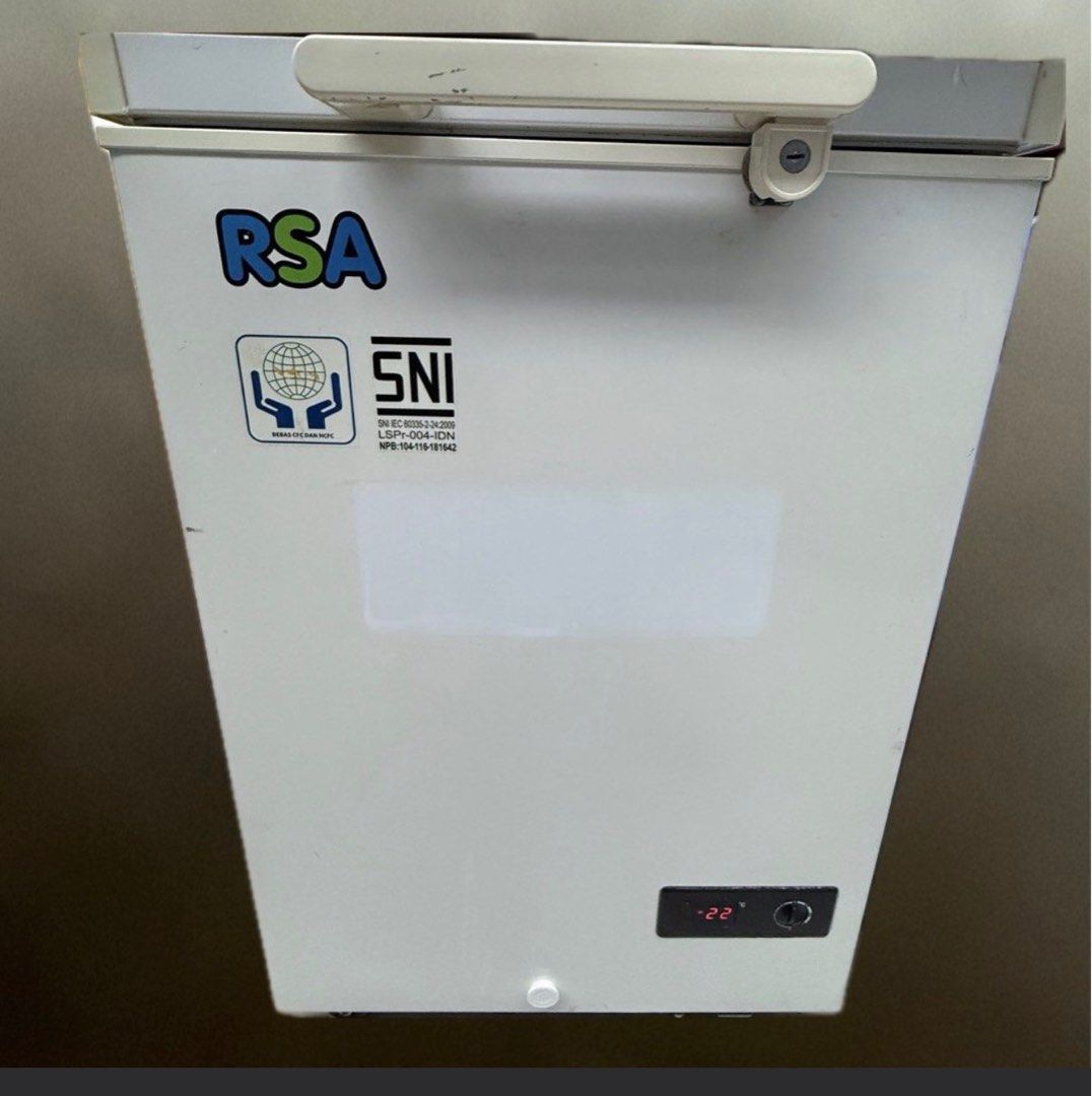 Freezer Rsa Inverter Freezer RSA Kapasitas sekitar 100L, Elektronik, Lainnya di Carousell