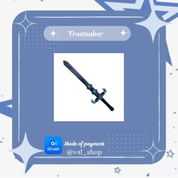 Frostbite | Mm2 | Roblox (Category: In-Game Products) located in Manila. Submitted by v4l_shop (Listing ID 1415641303, Image 1). Description: Kindly payment first is required, and you receive the item immediately! 📌 Do send a screenshot of the receipt as proof that you sent the money, once the payment is confirmed provide your username so that i can add you. Our Process: 1. After you made an offer in the listing proceed to send me a message. 2. 