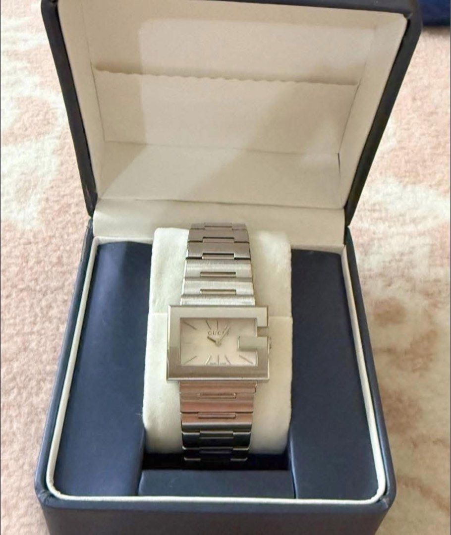 Gucci stainless steel watch (Category: Women's Watches) located in Manila. Submitted by annafinds (Listing ID 1415755466, Image 1). Description: G..ucc! stainless steel watch with a mother-of-pearl dial. ₱21,800 Open for layaway..