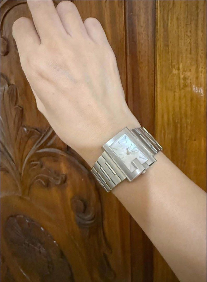 Gucci stainless steel watch (Category: Women's Watches) located in Manila. Submitted by annafinds (Listing ID 1415755466, Image 3). Description: G..ucc! stainless steel watch with a mother-of-pearl dial. ₱21,800 Open for layaway..