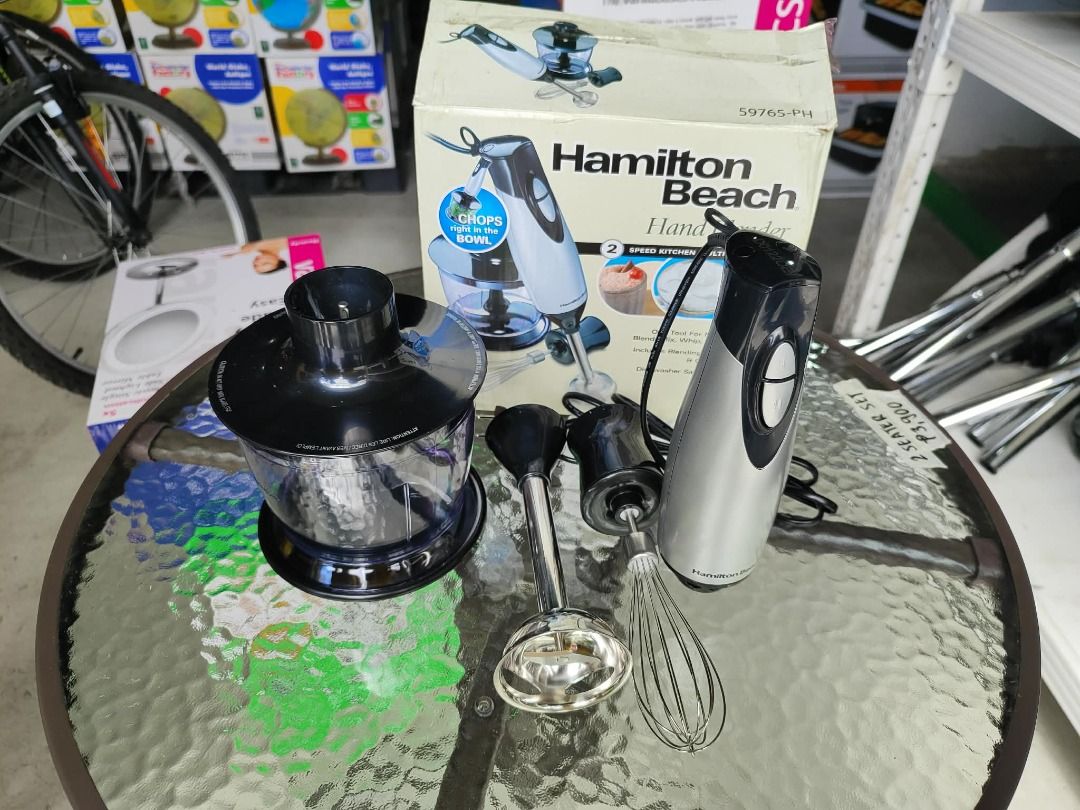 HAMILTON BEACH 2 SPEED HAND BLENDER (Category: Juicers, Blenders & Grinders) located in Muntinlupa City. Submitted by affordable_surplus.1 (Listing ID 1415679602, Image 2). Description: HAMILTON BEACH 2 SPEED HAND BLENDER PRICE: 1,950 Tunasan Muntinlupa Location Contact Reine For More Info- 09611741423.