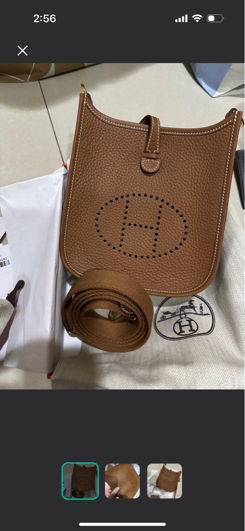 Hermes TPM Gold GHW (Category: Luxury Bags & Wallets) located in Quezon City. Submitted by steph_hgo (Listing ID 1415690611, Image 2). Description: Brand new Fresh from store Bought last month only (Dec 2025) Comes complete with inclusions, and copy of receipt. .