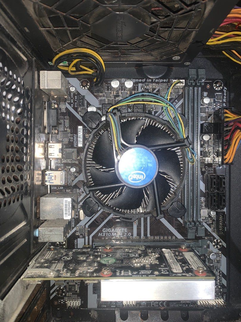 i3 9100f GT 1030 H310M (Category: Computer Parts) located in Manila. Submitted by jake_y (Listing ID 1415726493, Image 1). Description: - Gigabyte H310M 2.0 Motherboard (defective but turns on) - Intel i3 9100f working - GT 1030 working used for troubleshooting RFS: need funds.