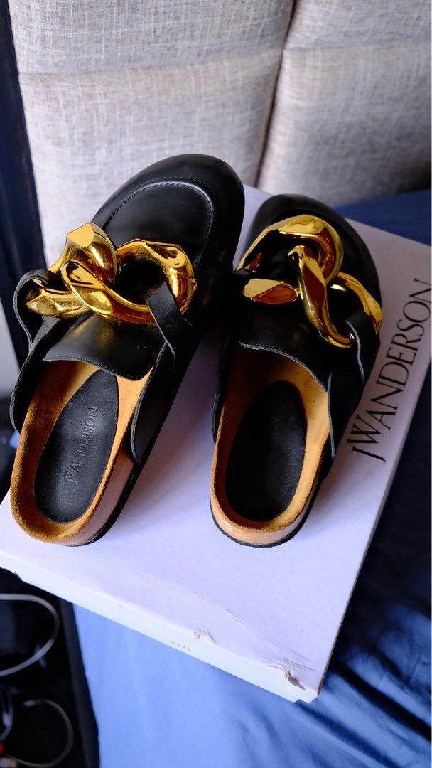 JW Anderson Chain Loafer Mule (Category: Loafers) located in Manila. Submitted by decluttuhhh (Listing ID 1415653682, Image 2). Description: JW Anderson Chain Mule Women’s size 39 Authentic 9/10 condition Retails at 500usd Selling at 8,500 pick up at Molito, Alabang.