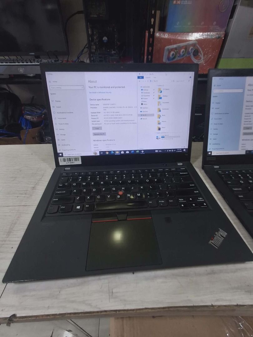 Lenovo ThinkPad T14 Laptop (Category: Laptops & Notebooks) located in Caloocan City. Submitted by olxph_372337775 (Listing ID 1415656226, Image 3). Description: - Lenovo ThinkPad T14 Laptop - Core i7 10th gen -16gb ram -256gb nvme -Windows 10 Pro - Black keyboard with red trackpoint - Built-in webcam - Multiple units available P 14,995.00.