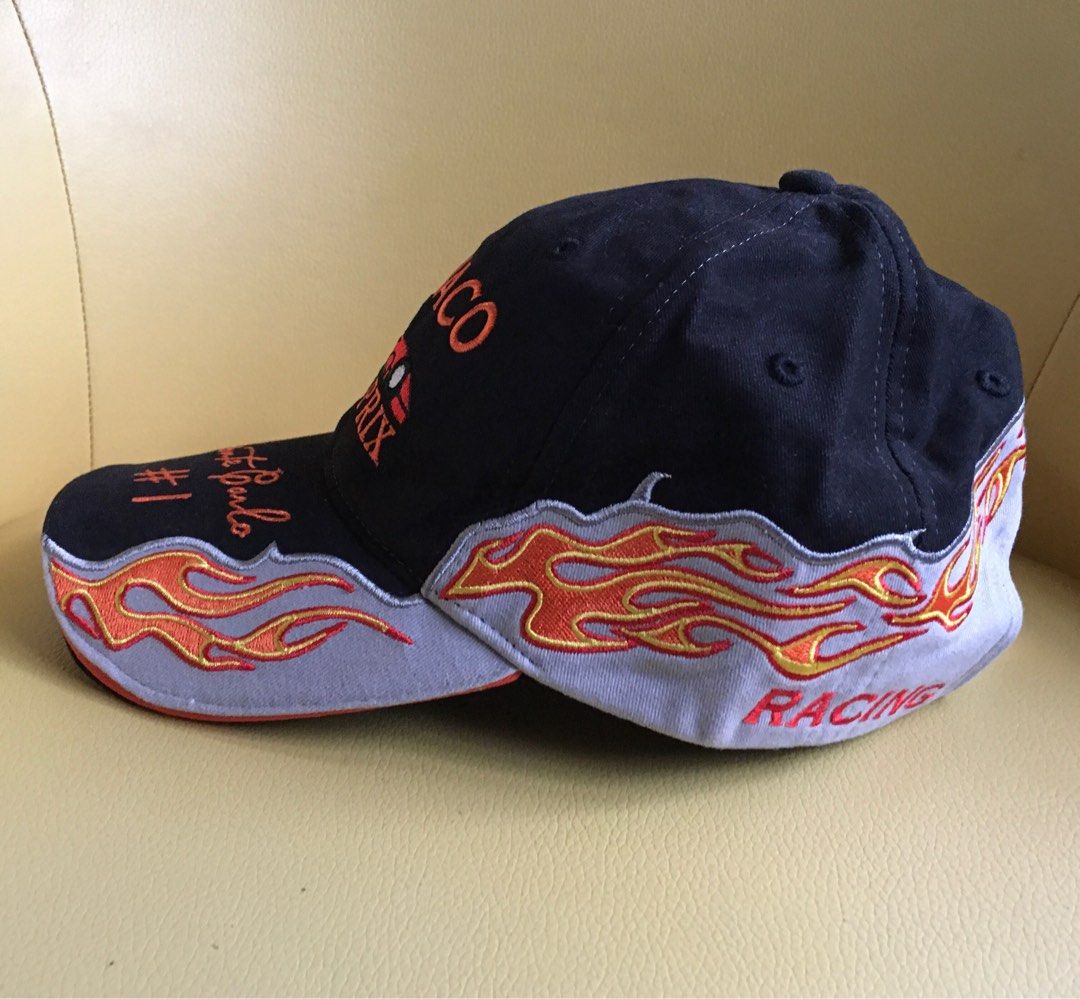 Monaco Grand Prix Monte Carlo #1 Cap (Category: Looking For) located in Tarlac. Submitted by greatfindstrlc (Listing ID 1415821131, Image 3). Description: SHERRY USA Black Grand Prix Racing Cap, Vintage 90’s, little dusty but un-used. .