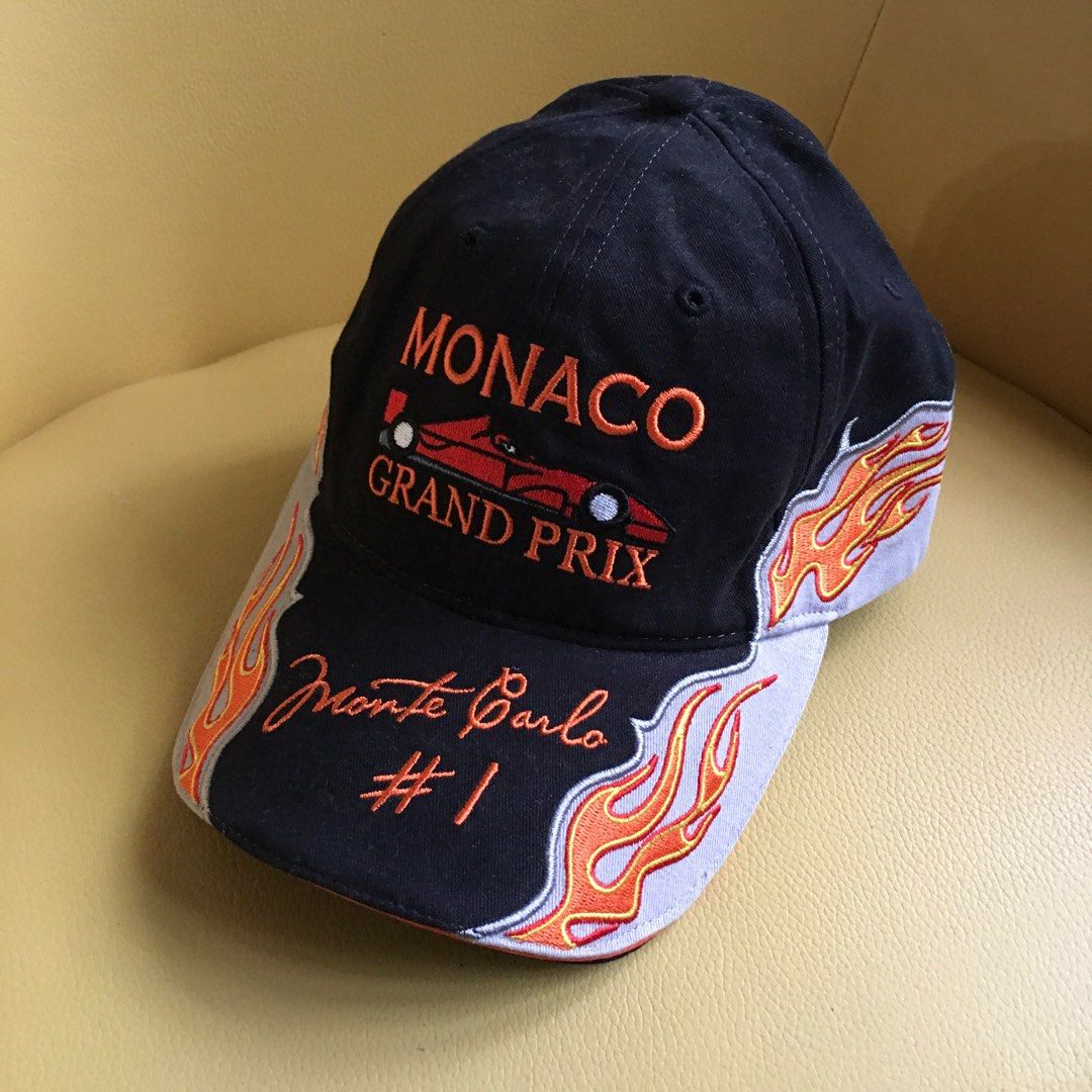 Monaco Grand Prix Monte Carlo #1 Cap (Category: Looking For) located in Tarlac. Submitted by greatfindstrlc (Listing ID 1415821131, Image 1). Description: SHERRY USA Black Grand Prix Racing Cap, Vintage 90’s, little dusty but un-used. .