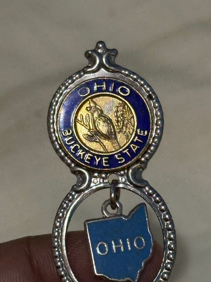 Ohio Buckeye State mini silver Spoon Souvenir (Category: Other Home Decor) located in General Santos City (Dadiangas). Submitted by toysville888 (Listing ID 1415686823, Image 2). Description: no flaws.