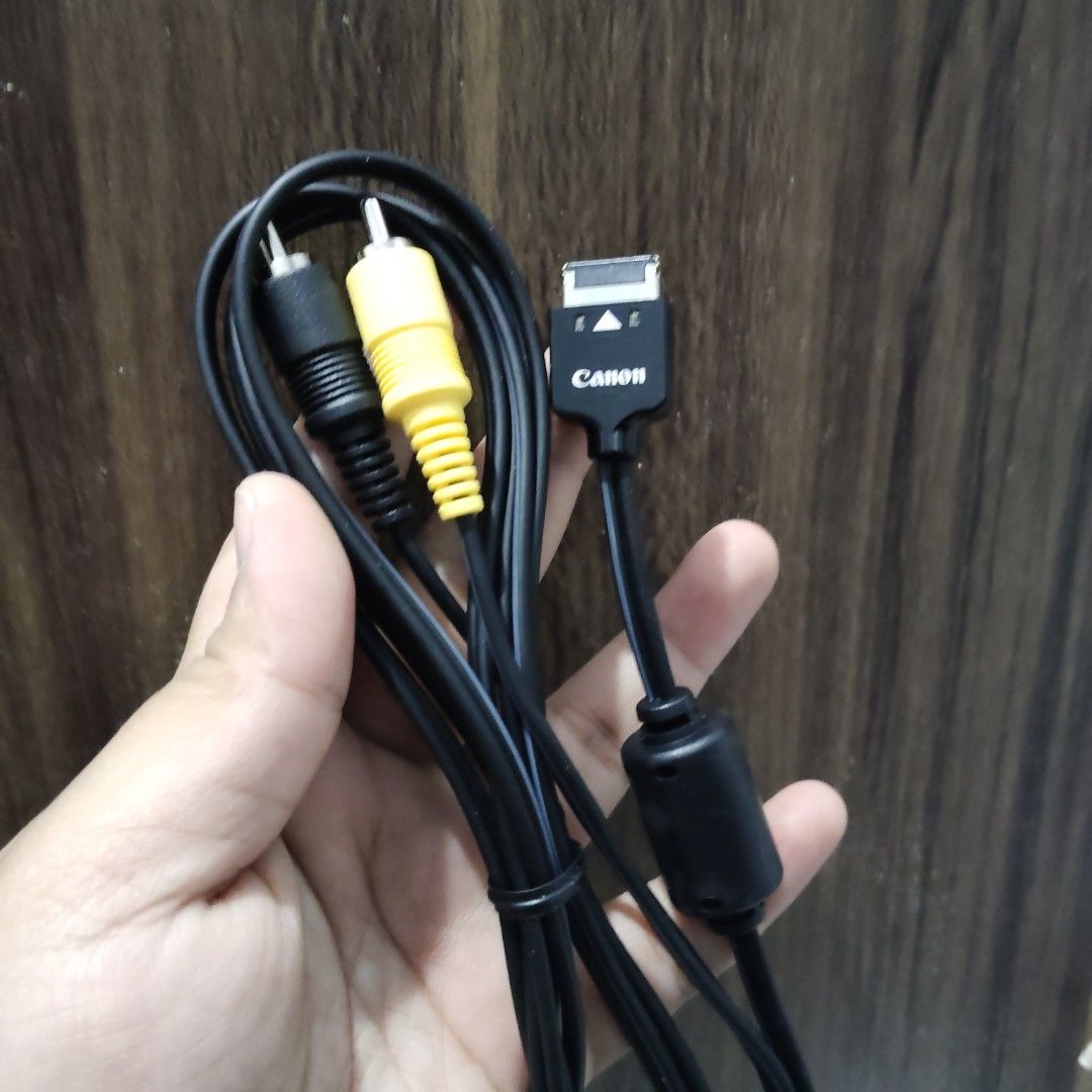 Original Canon AV Cable (Category: Cameras) located in Catbalogan. Submitted by jpnsrpls (Listing ID 1415638296, Image 2). Description: 📸 Canon AV Cable – Japan Surplus 🔌 Original Canon accessory 🎥 RCA (yellow / black) output ✨ BRAND NEW / SEALED 🧰 For Canon cameras & camcorders 🕰️ Genuine old stock 📩 PM for price & details | First come, first served.
