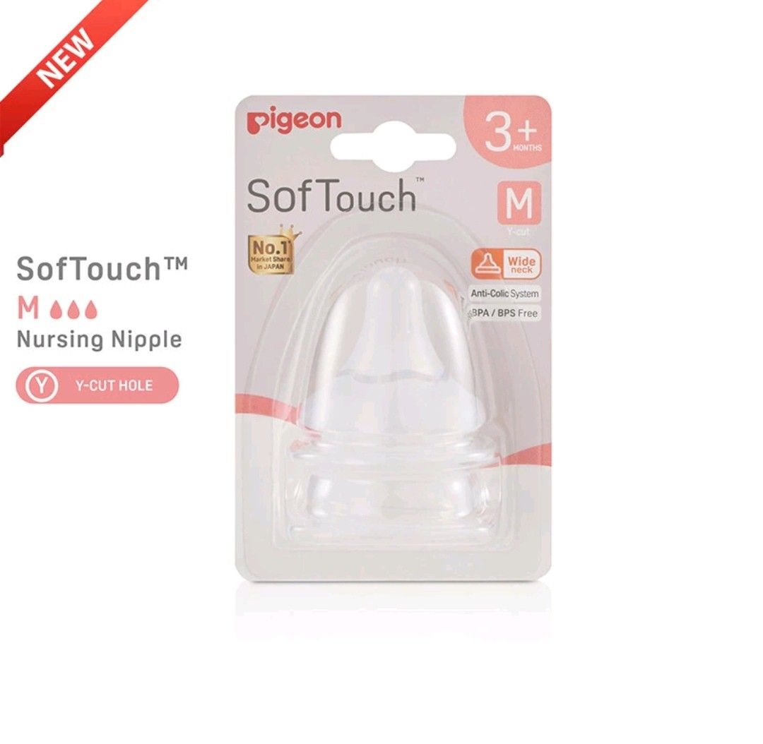 Pigeon Softouch Teats (M size) (Category: Breastfeeding & Bottle Feeding) located in Singapore. Submitted by sellpreloveditems (Listing ID 1415822822, Image 1). Description: Brand new but without packaging. Directly remove them from the new milk bottles..