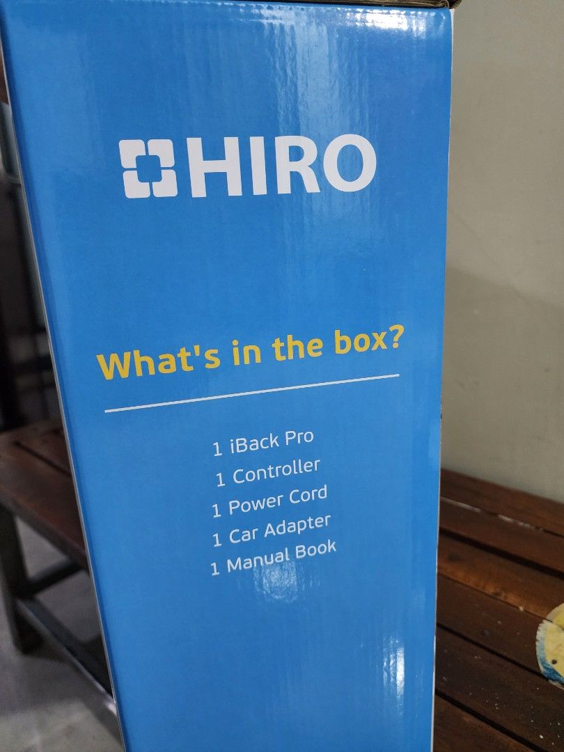 Portable massage chair (HIRO iBack Pro) - Black (Category: Chairs) located in Makati City. Submitted by ejsgmd (Listing ID 1415284154, Image 3). Description: Never opened. Delivered just this month (January 2026). SRP: P39,000 Negotiable RFS: already have a massage chair.