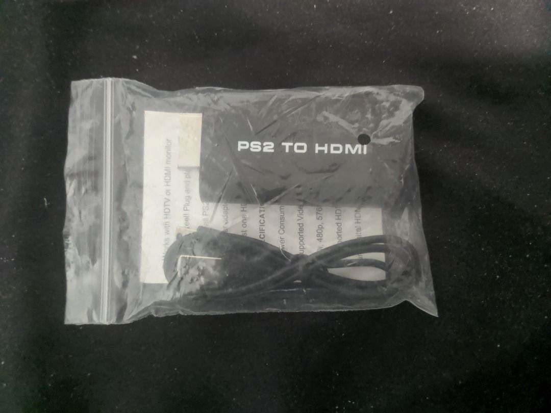 PS2 TO HDMI CONVERTER FOR PS2 (Negotiable) (Category: Cables & Chargers) located in Las Pinas. Submitted by gamechangers.ph (Listing ID 1415819112, Image 2). Description: | LISTING DESCRIPTION (PLEASE READ) | Php 150 - 1pc PS2 to HDMI Converter Adapter with micro-USB to USB cable. (Product does not come with a box but will be packaged securely upon shipping) - Upscales games from 480i to 480p/1080i - Will NOT WORK with the PS2's backwards compati