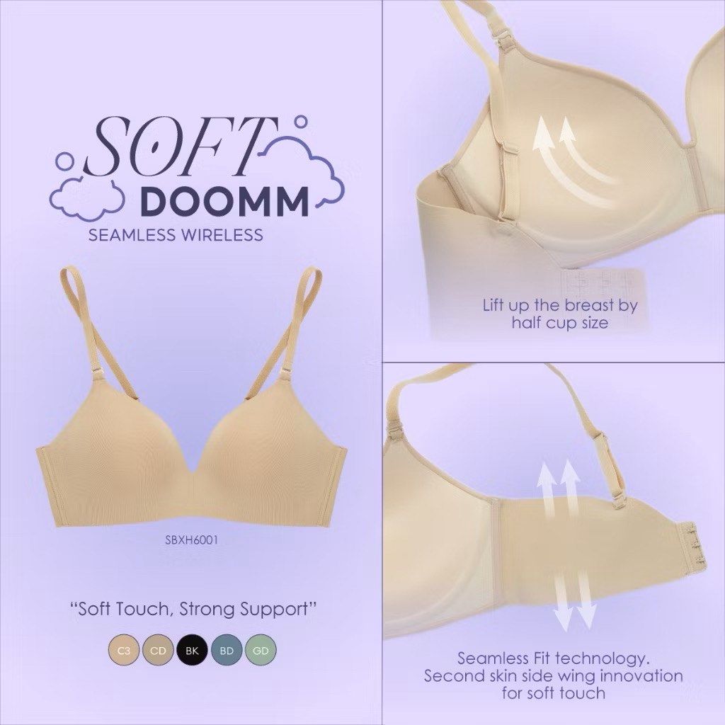 Sabina Soft Doom Wireless Push Up Bra - 2 Pack (Category: Undergarments & Loungewear) located in Rizal. Submitted by tiny_tidy (Listing ID 1415636717, Image 2). Description: Size 34A Set of 2! .