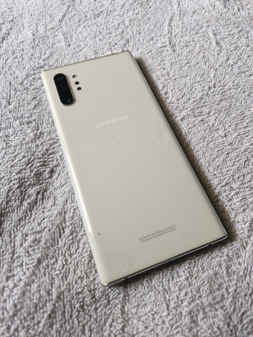 Samsung Galaxy Note 10+ 256GB (Category: Samsung) located in Makati City. Submitted by playerplusone (Listing ID 1415681510, Image 2). Description: ISSUES: - weak battery health according to Samsung Members phone diagnostics (73% according to Accubattery) - slight amoled burn (7th and 8th picture) - wireless charging not working - SPen disconnected MEETUP ONLY: BGC/Market Market.